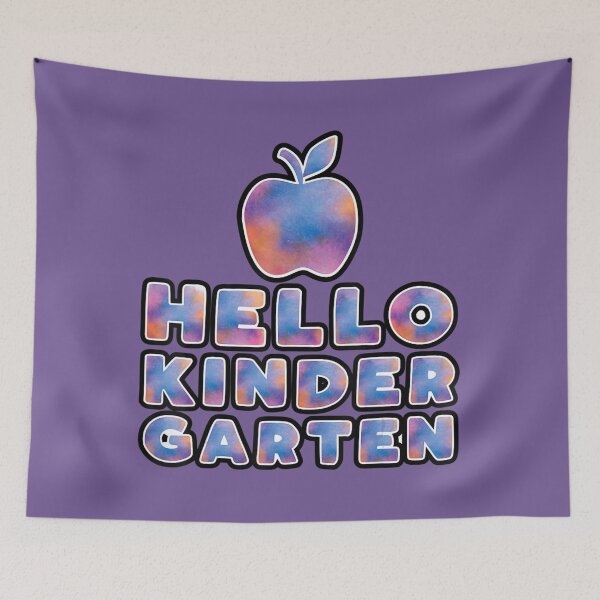 Item preview, Hello Kindergarten Preschool Teacher Cute Watercolor 	 	 designed and sold by eqkzzgzzis29.