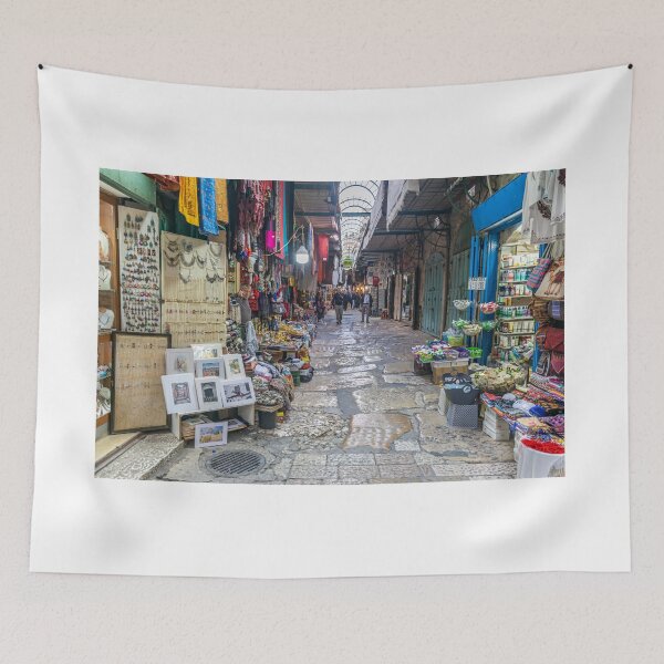 Item preview, Jerusalem Old City alley designed and sold by TDArtShop.