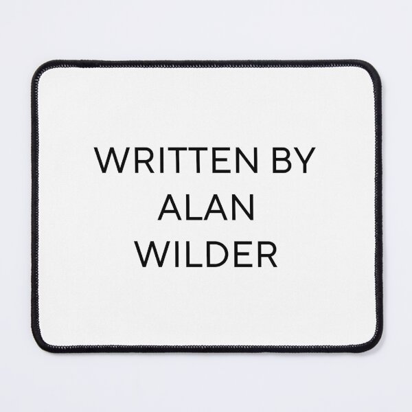 Item preview, Written By Alan Wilder designed and sold by PockyAndPinatas.