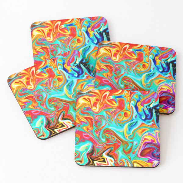 Item preview, Expressive Colorful Abstractions Pattern designed and sold by Health And Fitness Posts e-Store.