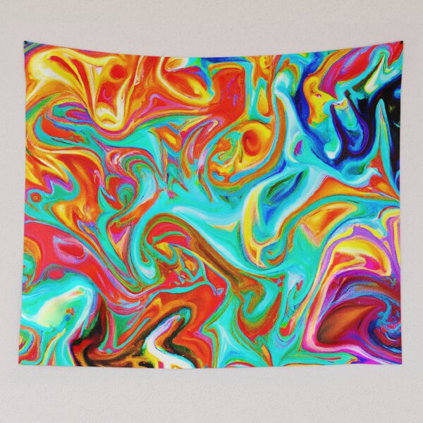 Item preview, Expressive Colorful Abstractions Pattern designed and sold by Health And Fitness Posts e-Store.