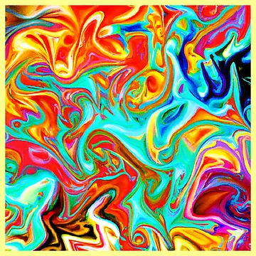 Artwork thumbnail, Expressive Colorful Abstractions Pattern by Health And Fitness Posts e-Store