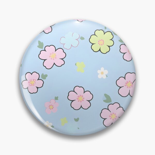 Aperçu de l'œuvre Fleurs japonaises pastel minimalistes kawaii | Fleurs Kawaii | Fleur mignonne créée et vendue par BoredF.