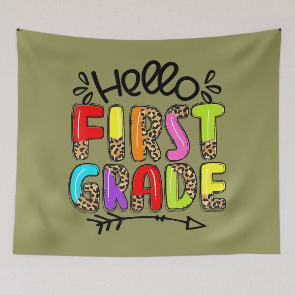 Item preview, Hello First Grade Leopard 1st Grade Back To School 	 Kid 	 	 designed and sold by adfbyohu11.