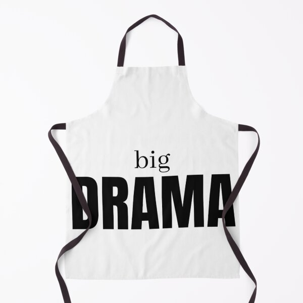 Item preview, big drama text graphic v1a white background designed and sold by fishpressink.