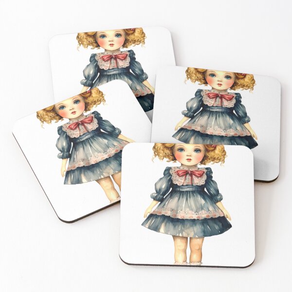 Item preview, Vintage Doll Clipart, Antique Toy Series, Retro Plaything Art, Classic Doll Imagery, Old Fashioned Doll Collection designed and sold by CoolorPaint.