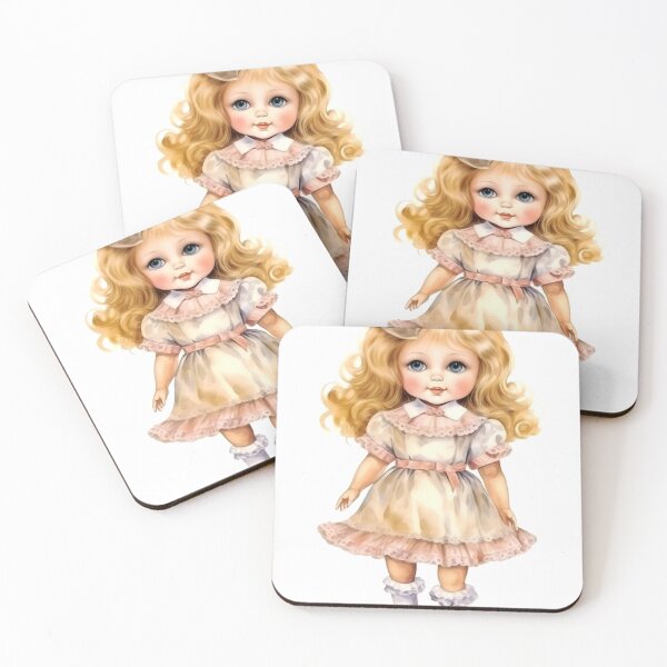Item preview, Vintage Doll Clipart, Antique Toy Series, Retro Plaything Art, Classic Doll Imagery, Old Fashioned Doll Collection designed and sold by CoolorPaint.