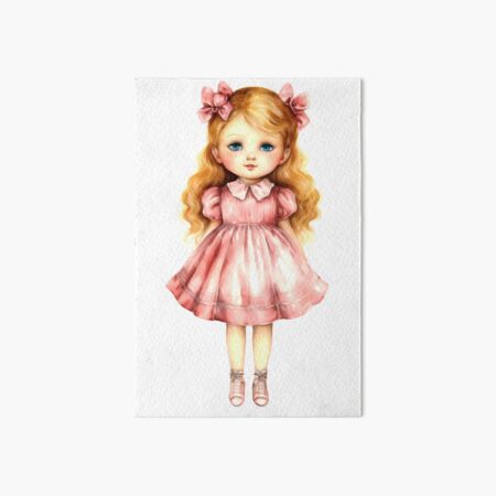 Vintage Doll Portraits Art Board Prints for Sale