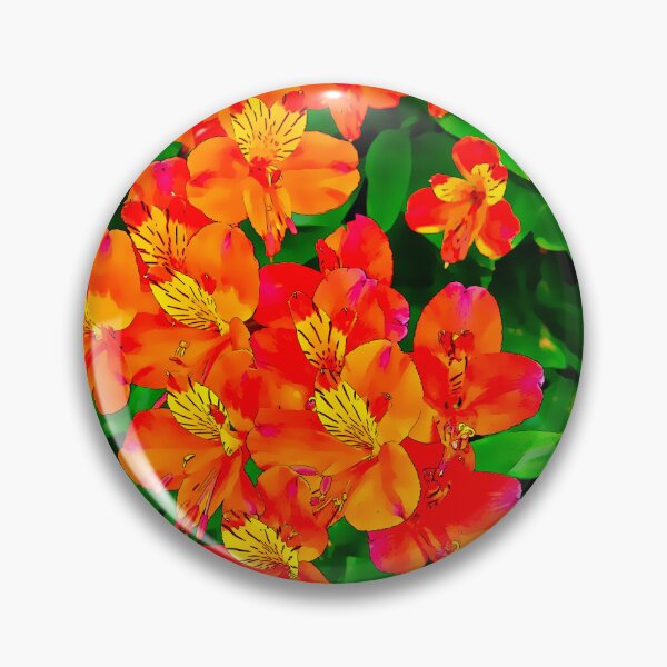Item preview, Vibrant Orange flowers summer pattern designed and sold by santoshputhran.