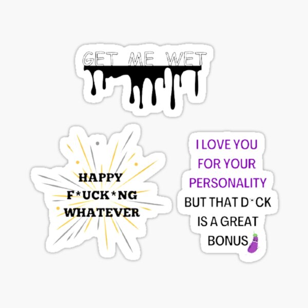 Item preview, Adult Quotes stickers pack designed and sold by FlowFlex.