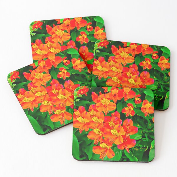 Item preview, Vibrant Orange flowers summer pattern designed and sold by santoshputhran.