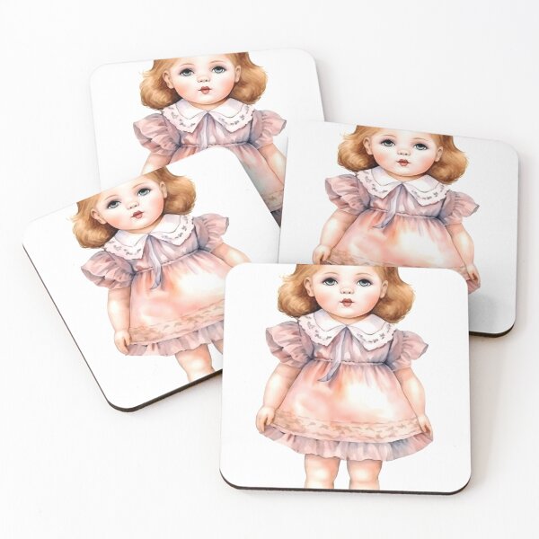 Item preview, Vintage Doll Clipart, Antique Toy Series, Retro Plaything Art, Classic Doll Imagery, Old Fashioned Doll Collection designed and sold by CoolorPaint.