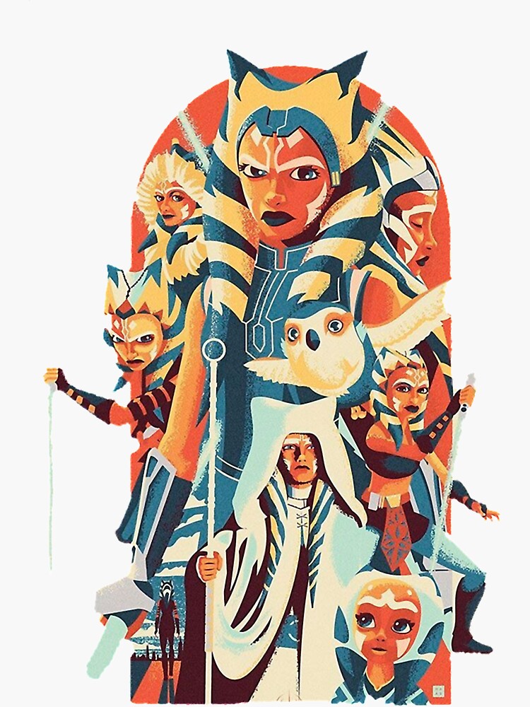 Thumbnail 3 of 3, Sticker, ahsoka tano Classic designed and sold by bridgetvalerier.