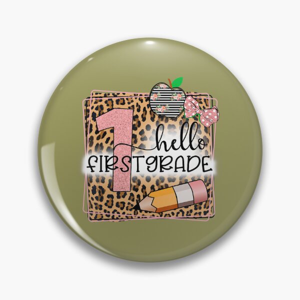 Item preview, Hello First Grade Leopard Print 1St Grade Back To School  	 designed and sold by adfbyohu11.