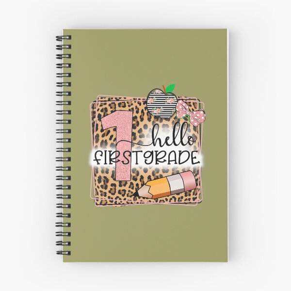 Item preview, Hello First Grade Leopard Print 1St Grade Back To School  	 designed and sold by adfbyohu11.