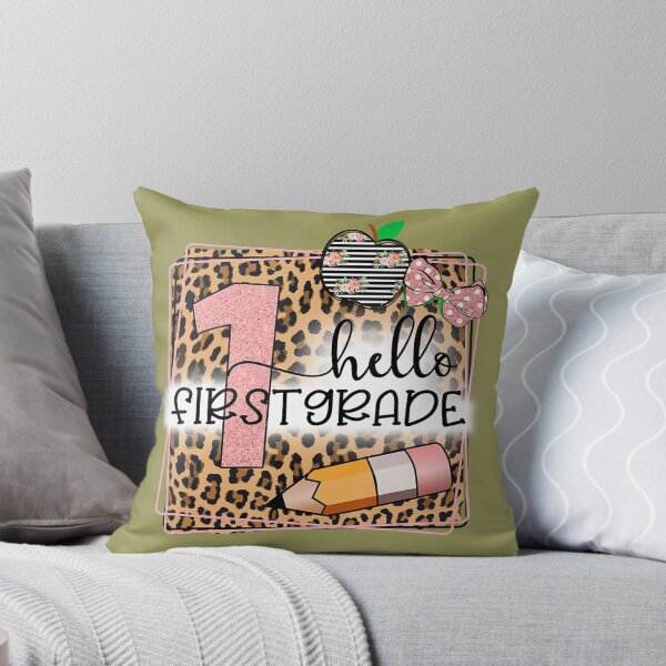Item preview, Hello First Grade Leopard Print 1St Grade Back To School  	 designed and sold by adfbyohu11.