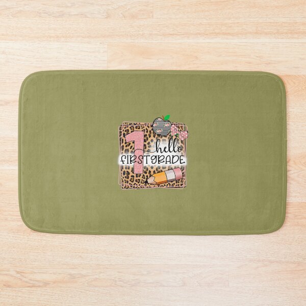 Item preview, Hello First Grade Leopard Print 1St Grade Back To School  	 designed and sold by adfbyohu11.