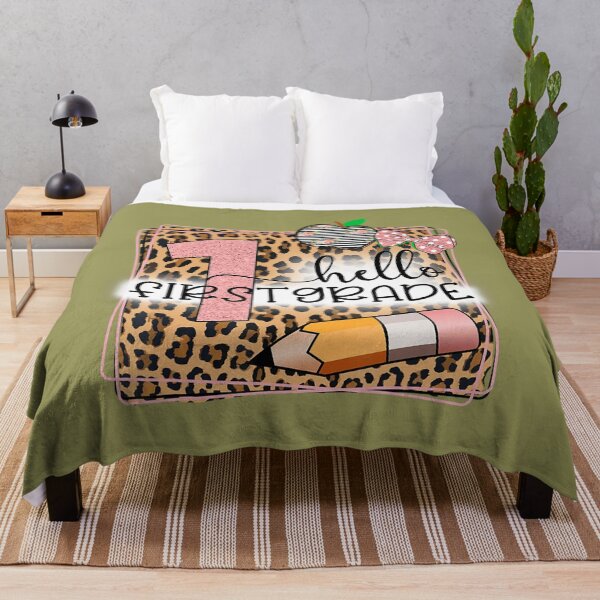 Item preview, Hello First Grade Leopard Print 1St Grade Back To School  	 designed and sold by adfbyohu11.