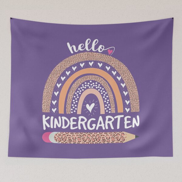 Item preview, Hello Kindergarten Retro Rainbow for Teachers 	 	 	 designed and sold by eqkzzgzzis29.