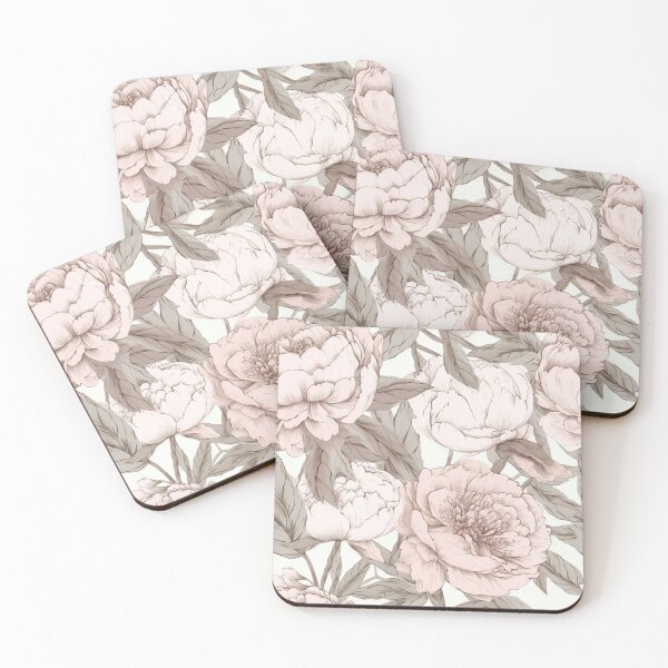 Item preview, Peonies repeatable pattern designed and sold by KatyaH1965.