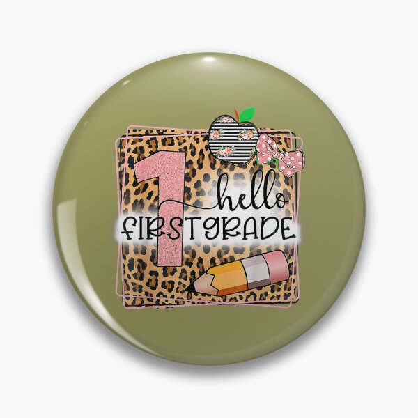 Item preview, Hello First Grade Leopard print 1st Grade Back To School 	 	 designed and sold by adfbyohu11.