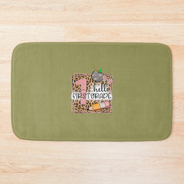 Item preview, Hello First Grade Leopard print 1st Grade Back To School 	 	 designed and sold by adfbyohu11.