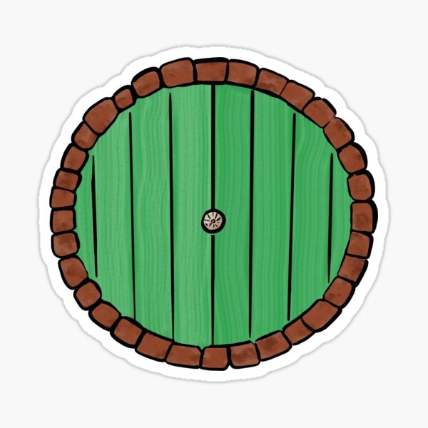 Item preview, Green Round Halfling Door designed and sold by with--a--zing.