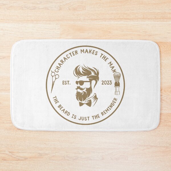 Item preview, Vintage Barber Beard Joke Funny Quote - Character makes the man, the beard is just the reminder designed and sold by Vintage-TM.