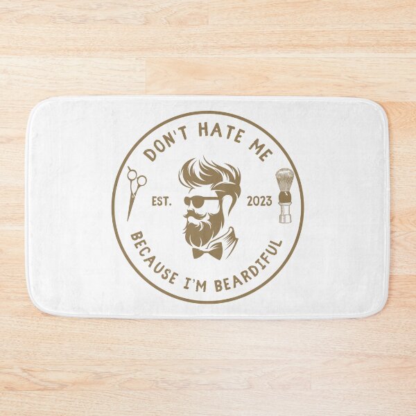 Item preview, Vintage Barber Beard Joke Funny Quote - Don't hate me because I'm beardiful designed and sold by Vintage-TM.