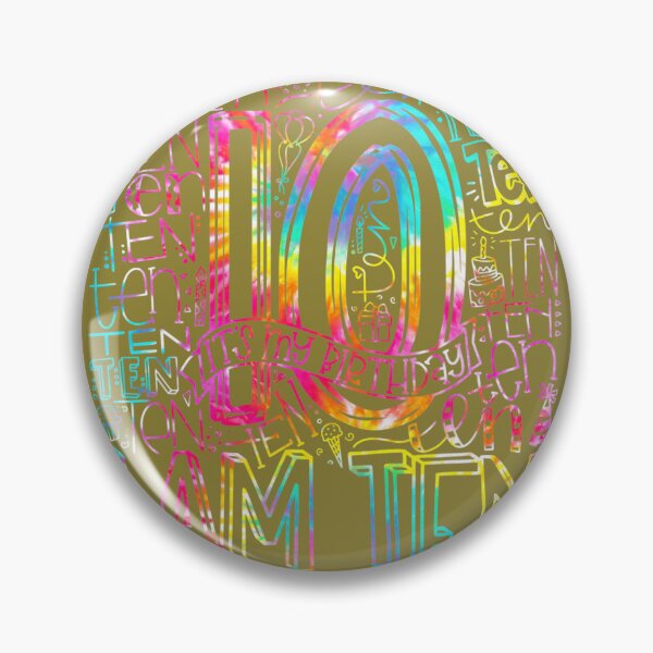 Item preview, Typography It's My Birthday I'm Ten Kids 10th Birthday 	 	 designed and sold by pamejzpf40.
