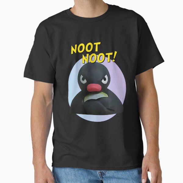 Vista previa del artículo con la obra «Meme de Pingu Noot Noot gruñón», diseñado y vendido por loaitebac.