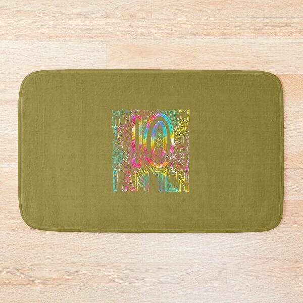 Item preview, Typography It's My Birthday I'm Ten Kids 10th Birthday 	 	 designed and sold by pamejzpf40.