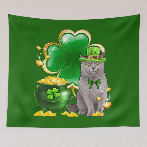 Item preview, Cat Shamrock St Patricks Day Cat Meowy Irish 	 		 designed and sold by gatpbkonnyb21.