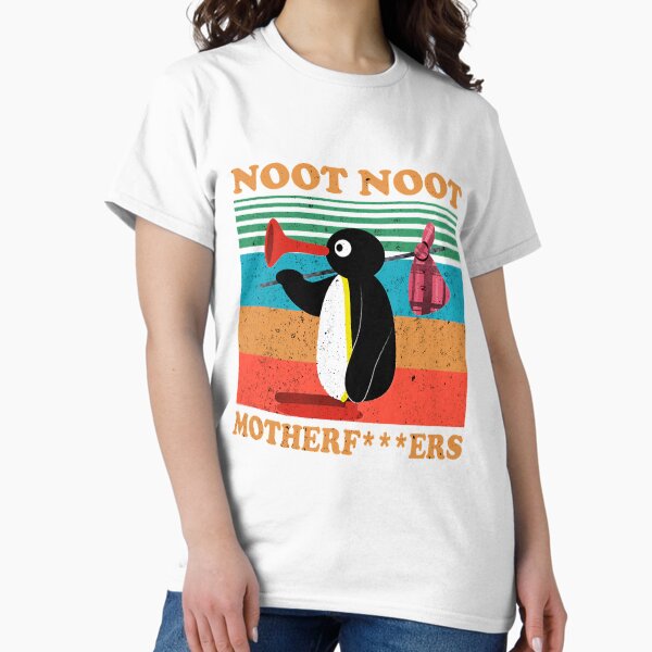 Vista previa del artículo con la obra «Noot Noot Pingu Retro Antiguo», diseñado y vendido por loaitebac.