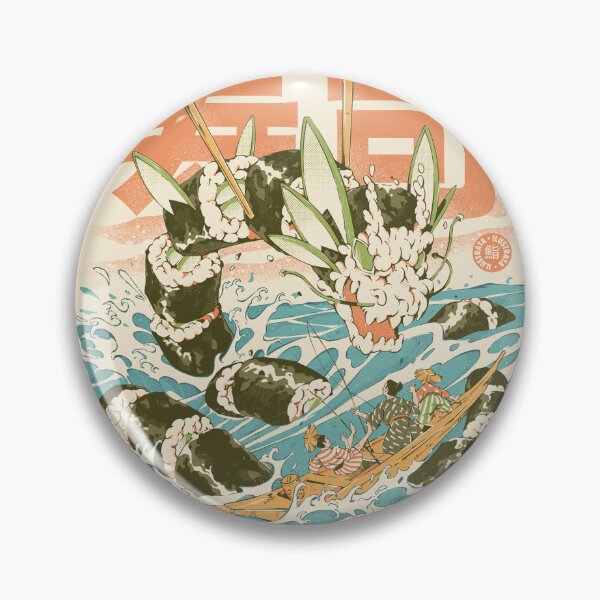 Item preview, Cucumber Sushi Dragon designed and sold by Ilustrata®.