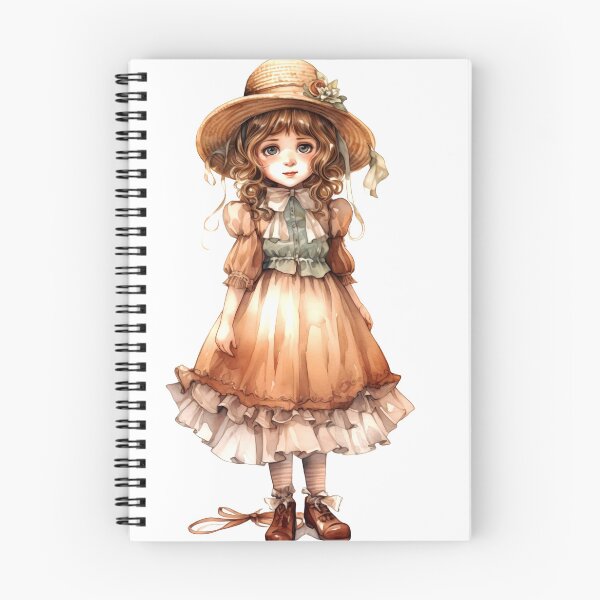 Artikelvorschau, Vintage Girl Clipart, Retro Kind Serie, Antike Mädchen Kunst, Old Fashioned Lass Themen, Klassisches Mädchen Aquarell entworfen und verkauft von CoolorPaint.