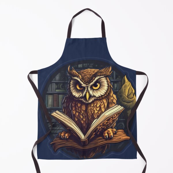 Item preview, Owl Reading A Book In The Library designed and sold by EVA4designs.