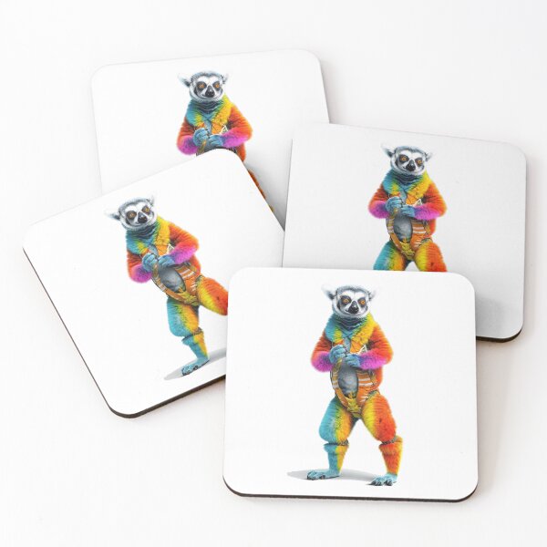 Item preview, Lemur In Jumpsuit Watercolor | Bold Colors  designed and sold by mwinter2205.