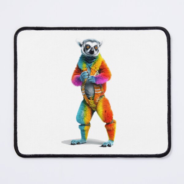 Item preview, Lemur In Jumpsuit Watercolor | Bold Colors  designed and sold by mwinter2205.