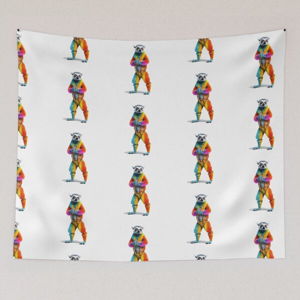 Item preview, Lemur In Jumpsuit Watercolor | Bold Colors  designed and sold by mwinter2205.