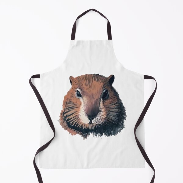 Item preview, Brown marmot painted with acrylic designed and sold by GroundhogMs.