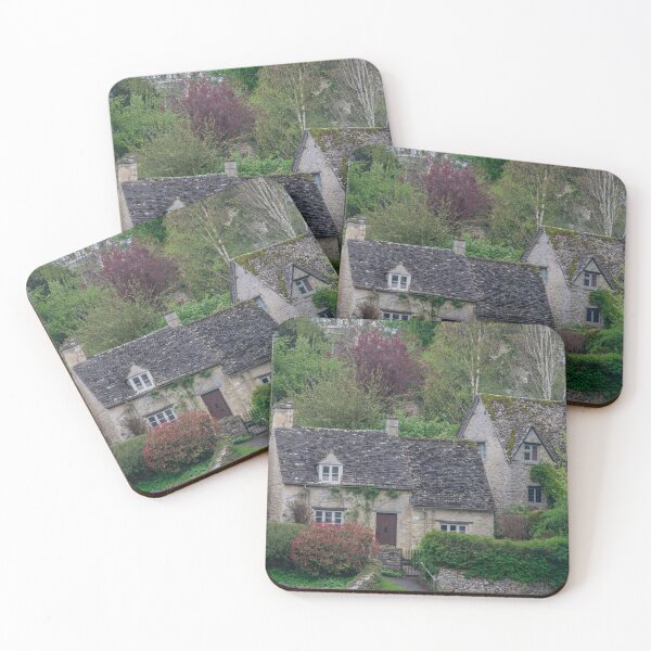 Item preview, Cotswolds Bibury cottages view designed and sold by TDArtShop.