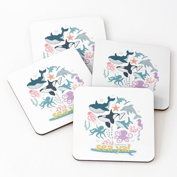 Item preview, Sea Ya,  Cute Sea Creatures Aesthetic Beach Vibes/ Hot Summer Aesthetic Beach Vibes/Cute Sea Creatures Beach designed and sold by haRexia.
