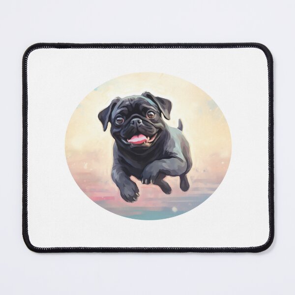 Item preview, Black Pug-Watercolor designed and sold by Jdelgado813.