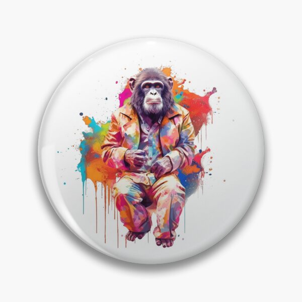 Item preview, Gorilla In Jumpsuit Watercolor | Bold Colors  designed and sold by mwinter2205.