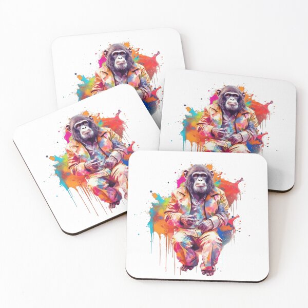 Item preview, Gorilla In Jumpsuit Watercolor | Bold Colors  designed and sold by mwinter2205.