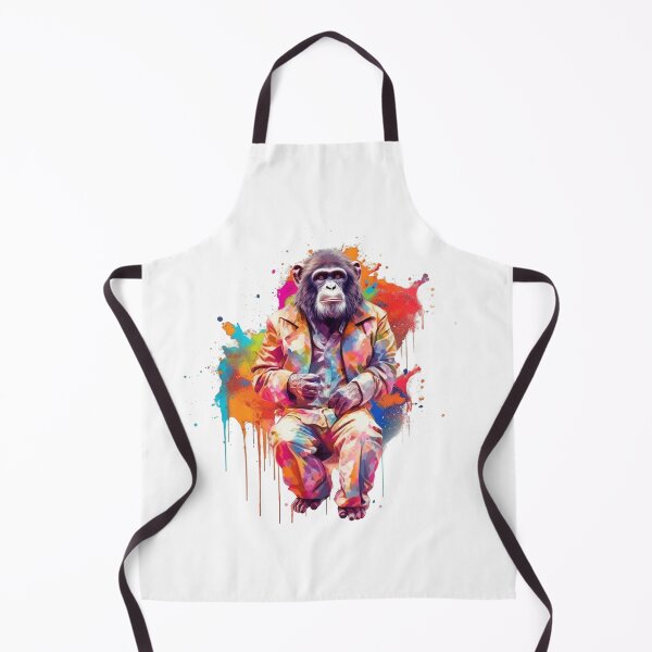 Item preview, Gorilla In Jumpsuit Watercolor | Bold Colors designed and sold by mwinter2205.