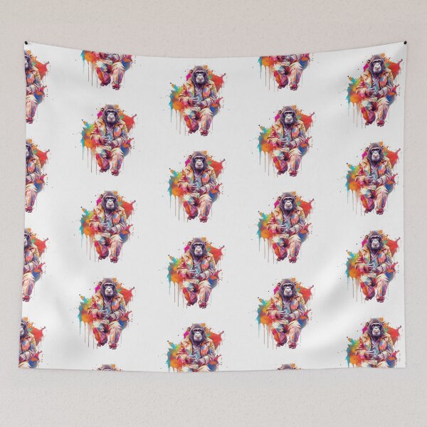 Item preview, Gorilla In Jumpsuit Watercolor | Bold Colors  designed and sold by mwinter2205.
