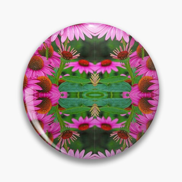 Item preview, PINK ECHINAECIA CONE FLOWERS GREEN GARDEN ART designed and sold by sharlesart.