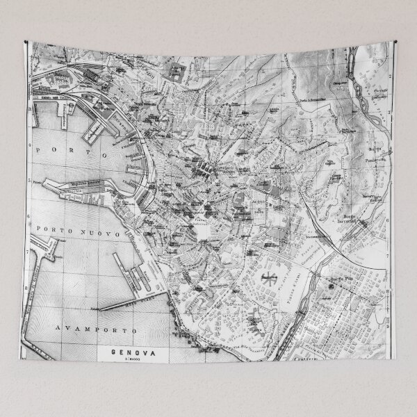 Item preview, Vintage Map of Genoa Italy (1906) designed and sold by BravuraMedia.